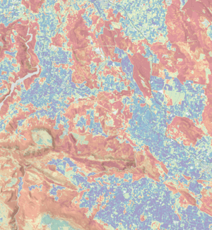 Map artwork from the Tasmania Wildfire Index 2026 report cover