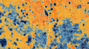 Urban heat spatial analysis map for Geoneon Heat